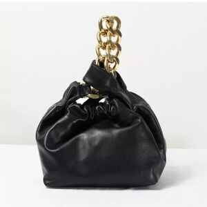 DeMellier Santa Monica leather top handle bag with chain accent